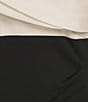 Betsy & Adam Plus Size Off-the-Shoulder Scuba Crepe Dress, Color:Champ/Black - Image 4