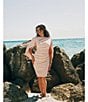 Betsy & Adam Plus Size Round Neck Draped Back 3/4 Sleeve Ruched Front Stretch Sheath Dress - Image 4