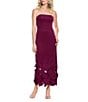 Betsy & Adam Strapless Laser Cut Maxi Dress - Image 1