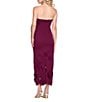 Betsy & Adam Strapless Laser Cut Maxi Dress - Image 2