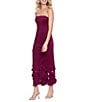 Betsy & Adam Strapless Laser Cut Maxi Dress - Image 3