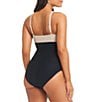 Color:Tripoli - Image 2 - Solid Essentials Halter Twisted Keyhole Neck One Piece Swimsuit