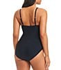 Color:Black - Image 2 - Solid Essentials Mesh Cut-Out Hardware One Piece Swimsuit