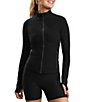Beyond Yoga Spacedye High Definition Mock Neck Long Sleeve Full-Zip Jacket - Image 1