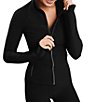Beyond Yoga Spacedye High Definition Mock Neck Long Sleeve Full-Zip Jacket - Image 3