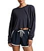 Beyond Yoga Studio Luxe Crew Neck Long Sleeve Cropped Tee - Image 1