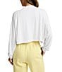 Beyond Yoga Studio Luxe Crew Neck Long Sleeve Cropped Tee - Image 5