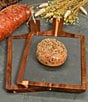 BIA Cordon Bleu 2-Piece Rectangular Wood & Slate Serving Boards, Color:Brown - Image 3
