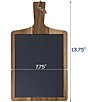 BIA Cordon Bleu 3-Piece Assorted Wood & Slate Rectangular Serving Boards, Color:Brown - Image 3