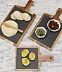 BIA Cordon Bleu 3-Piece Assorted Wood & Slate Rectangular Serving Boards, Color:Brown - Image 6