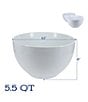 BIA Cordon Bleu Classic Collection Conical Bowl, Set of 2, Color:White - Image 3