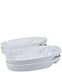BIA Cordon Bleu Classic Collection Oval Chip N' Dip, Set of 4, Color:White - Image 2