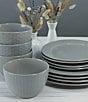 BIA Cordon Bleu Honeycomb 12-Piece Dinnerware Set, Color:Grey - Image 5