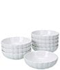 BIA Cordon Bleu Bia Cordon Bleu Petal Collection Dinner Bowl, Set of 8, Color:White - Image 1