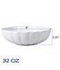 BIA Cordon Bleu Bia Cordon Bleu Petal Collection Dinner Bowl, Set of 8, Color:White - Image 3