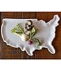 BIA Cordon Bleu Porcelain USA-Shaped Platter, Color:White - Image 4
