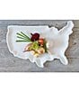 BIA Cordon Bleu Porcelain USA-Shaped Platter, Color:White - Image 5