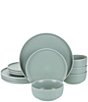 BIA Cordon Bleu Tempo 12-Piece Dinnerware Set, Service for 4, Color:Sage - Image 1