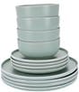 BIA Cordon Bleu Tempo 12-Piece Dinnerware Set, Service for 4, Color:Sage - Image 3
