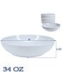 BIA Cordon Bleu Textured Pasta Bowls, Set of 8, Color:White - Image 2