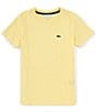 Lacoste Big Boys 8-16 Short Sleeve Basic Crew T-Shirt, Color:Yellow - Image 1