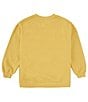 Color:Gold Coast - Image 2 - Big Girls 7-16 Making Waves Long-Sleeve Fleece Sweatshirt