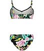 Billabong Big Girls Adjustable Strap Shadow Tropics Bikini 2-Piece Set - Image 2