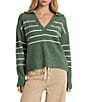Billabong Bennie Solid/Striped Long Sleeve Sweater - Image 1