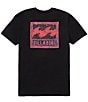Color:Black - Image 1 - Big Boys 8-20 Short Sleeve Crayon Wave Graphic T-Shirt