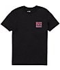 Color:Black - Image 2 - Big Boys 8-20 Short Sleeve Crayon Wave Graphic T-Shirt