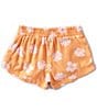 Color:Tangy Peach - Image 2 - Big Girls 7-14 Striped Mad For You Shorts