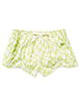 Color:Light Lime - Image 1 - Big Girls 7-14 Striped Mad For You Shorts
