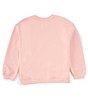 Color:Soft Blush - Image 2 - Big Girls 7-16 Love Is All Long Sleeve Graphic Sweatshirt