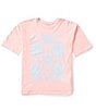 Color:Light Sorbet - Image 1 - Big Girls 7-16 Flower Power Short Sleeve T-Shirt