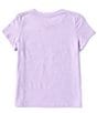 Color:Peaceful Lilac - Image 2 - Big Girls 7-16 Kissed By The Sun Short Sleeve T-Shirt