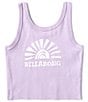 Color:Peaceful Lilac - Image 1 - Big Girls 7-16 Sun Stamp Sleeveless Tank Top