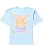 Color:Bliss Blue - Image 1 - Big Girls 7-16 Sunrise To Sunset Short Sleeve T-Shirt
