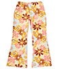 Color:Flamingo - Image 1 - Big Girls 8-12 Flower Power Cropped Pants