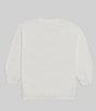 Color:Salt Crystal - Image 2 - Big Girls 8-12 Long Sleeve Making Waves Sweatshirt