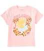 Color:Light Sorbet - Image 1 - Big Girls 8-12 Short Sleeve Surf Break T-Shirt