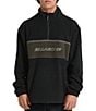 Billabong Blue Print Mock-Neck Quarter-Zip - Image 1