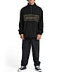 Billabong Blue Print Mock-Neck Quarter-Zip - Image 3