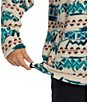 Color:Bone - Image 5 - Boundary Long Sleeve Printed Half-Zip Fleece Pullover