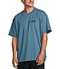 Billabong Bracket Script Short Sleeve T-Shirt, Color:Carolina Blue - Image 2