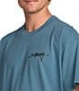 Billabong Bracket Script Short Sleeve T-Shirt, Color:Carolina Blue - Image 5