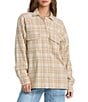 Billabong Coastal Breeze Plaid Oversized Shirt - Image 1