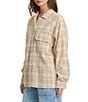 Billabong Coastal Breeze Plaid Oversized Shirt - Image 3