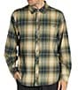 Color:Sage - Image 1 - Coastline Long-Sleeve Plaid Flannel Shirt