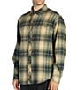 Color:Sage - Image 3 - Coastline Long-Sleeve Plaid Flannel Shirt