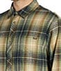 Color:Sage - Image 4 - Coastline Long-Sleeve Plaid Flannel Shirt